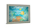 Coral Reef Dance - 28" x 34" Framed Wall Art - Light Blue