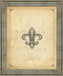 Classic Fleur Crest - 28" x 34" Framed Wall Art