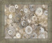 Mist Swirl Fusion - 28" x 34" Framed Wall Art - Beige