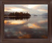 Golden Reflection Stillness - 28" x 34" Framed Wall Art - Light Brown