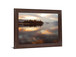 Golden Reflection Stillness - 28" x 34" Framed Wall Art - Light Brown