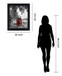 Crimson Callboxes - 28" x 34" Framed Wall Art - Dark Gray
