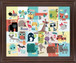 Playful Alphabet Parade - 28" x 34" Framed Wall Art