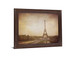 Sepia Eiffel View - 28" x 34" Framed Wall Art - Dark Brown