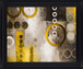Golden Orbit - 28" x 34" Framed Wall Art - Yellow