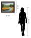 Golden Meadow Stream - 28" x 34" Framed Wall Art - Green