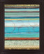Azure Rhythm - 28" x 34" Framed Wall Art - Light Blue