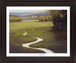 Golden Meadow Path - 28" x 34" Framed Wall Art - Green