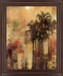 Sunlit Palm Whisper - 28" x 34" Framed Wall Art - Beige