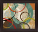 Whirlwind Echoes - 28" x 34" Framed Wall Art - Dark Brown