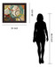 Whirlwind Echoes - 28" x 34" Framed Wall Art - Dark Brown