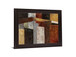 Rustic Geometry - 28" x 34" Framed Wall Art - Dark Brown