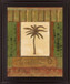 Verdant Palmway - 28" x 34" Framed Wall Art - Light Brown