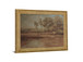 Amber Grove Stillness - 28" x 34" Framed Wall Art - Dark Brown