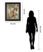 Golden Cascade - 28" x 34" Framed Wall Art - Beige
