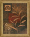 Bronzed Botanical - 28" x 34" Framed Wall Art - Orange