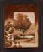 Copper Serenity - 28" x 34" Framed Wall Art - Dark Brown