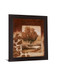 Copper Serenity - 28" x 34" Framed Wall Art - Dark Brown