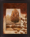 Copper Woodland View - 28" x 34" Framed Wall Art - Dark Brown