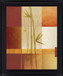 Autumn Bamboo Fusion - 28" x 34" Framed Wall Art - Orange