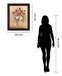 Burgundy Blossom Harmony - 28" x 34" Framed Wall Art - Beige