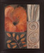 Spiraled Poppy - 28" x 34" Framed Wall Art - Orange