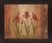 Rustic Crimson Irises - 28" x 34" Framed Wall Art