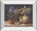 Pottery Blooms - 22" x 26" Framed Wall Art - Green