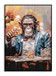 Dapper Toast - 28" x 40" Framed Wall Art - Brown