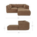 Matina - Nook Modular Sectional - Taupe