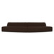 Naomi - 2 Piece Convex Modular Sectional - Dark Brown