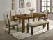 Hollister Dining Room Set in Oak 2153 by Crown Mark