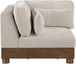Turin - Fabric Upholstered Modular Corner Chair - Taupe