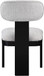 Timbra - Linen Textured Fabric Upholstered Dining Chair (Set of 2) - Black Base