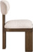 Timbra - Linen Textured Fabric Upholstered Dining Chair (Set of 2) - Walnut Base
