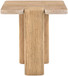 Ravenna - Genuine Fabric Travertine And Oak Wood Table