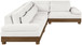 Turin - Chenille Fabric Upholstered Modular Sectional - Cream