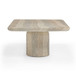 Tyche - Indoor / Outdoor Concrete Rectangular Coffee Table - Faux Travertine