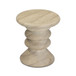 Hyre - Indoor / Outdoor Concrete Side Table - Faux Travertine