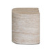 Thyme - Indoor / Outdoor Concrete Side Table - Faux Travertine