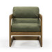 Palma - Upcycled Fabric Accent Chair - Green