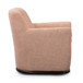 Mado - Textured Fabric Swivel Accent Chair - Peach