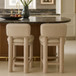 Paloma - Faux Leather Upholstered Counter Stool (Set of 2)