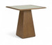 Atrium - Glass Top And Wood Base Dining Table