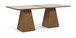 Atrium - Glass Top And Wood Base Dining Table