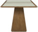 Atrium - Glass Top And Wood Base Dining Table
