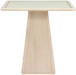 Atrium - Glass Top And Wood Base Dining Table