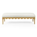 Oodle - Vegan Mohair Bench, Natural Ash Legs