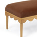 Oodle - Vegan Mohair Bench, Natural Ash Legs