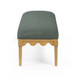Oodle - Vegan Mohair Bench, Natural Ash Legs